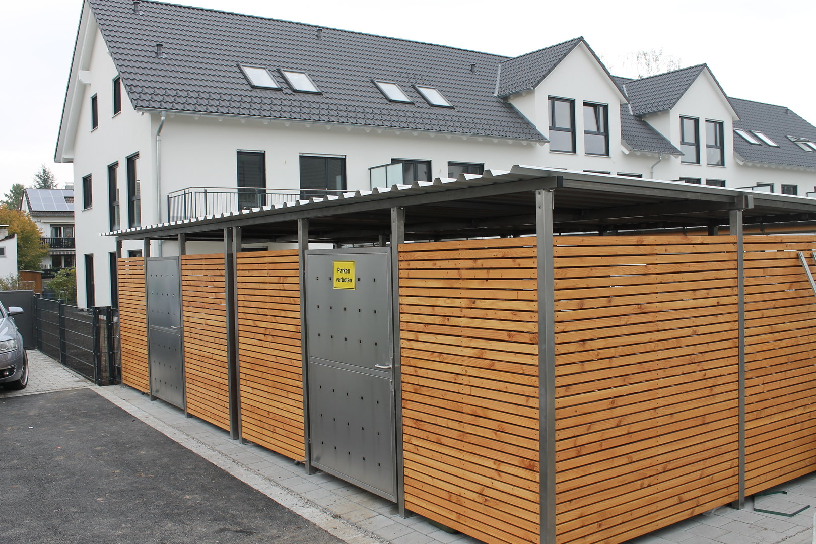 Fahrradgarage Größe 5 - Holz - Lärche Douglasie