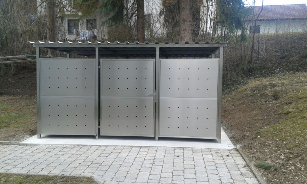Fahrradgarage Größe 2 - Edelstahl