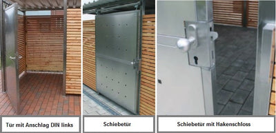 Mülltonnenhaus Größe 1 mit Lärchen / Douglasien Holz verkleidet