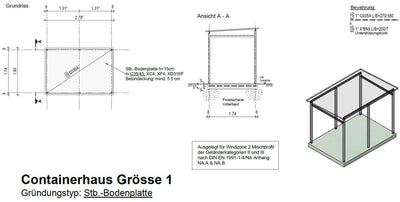 Mülltonnenhaus Größe 1 mit Lärchen / Douglasien Holz verkleidet