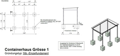 Mülltonnenhaus Größe 1 mit Lärchen / Douglasien Holz verkleidet