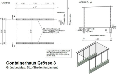 Mülltonnenhaus Größe 3 mit Lärchen / Douglasien Holz verkleidet