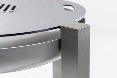 Edelstahlgrill/ Feuerschale BigBen inkl. Grillplatte Ø 70cm