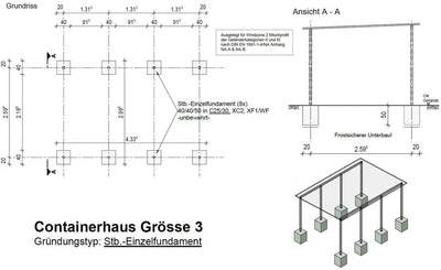 Fahrradgarage Größe 3 - Holz - Lärche Douglasie