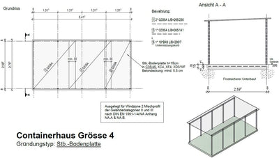 Fahrradgarage Größe 4 - Holz - Lärche Douglasie