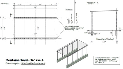 Fahrradgarage Größe 4 - Holz - Lärche Douglasie