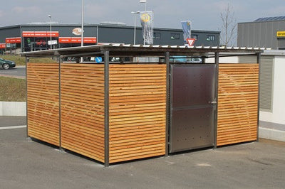 Fahrradgarage Größe 5 - Holz - Lärche Douglasie
