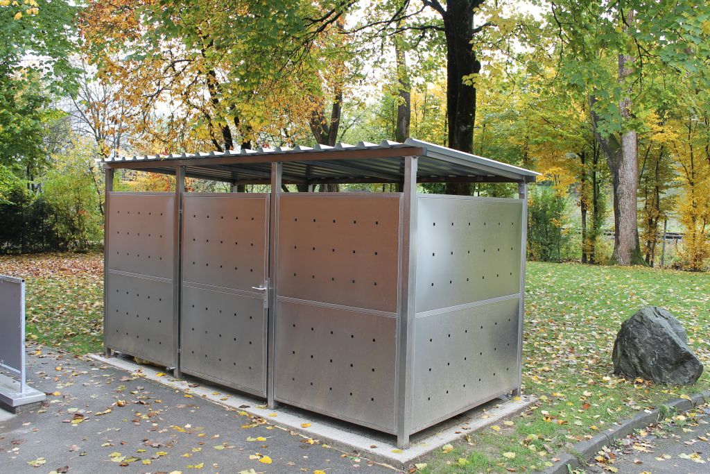 Fahrradgarage Größe 2 - Edelstahl