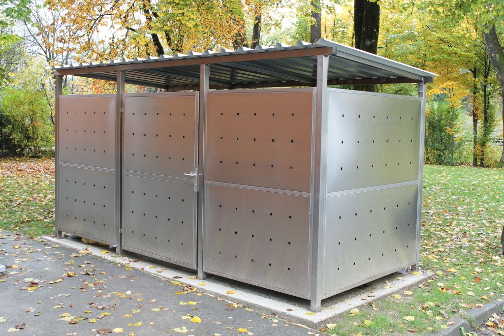 Fahrradgarage Größe 2 - Edelstahl