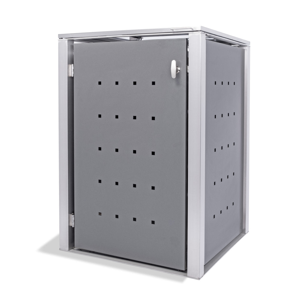 1er Mülltonnenbox Edelstahl Anthrazit für 120 und 240 Liter Tonnen - MultiMax