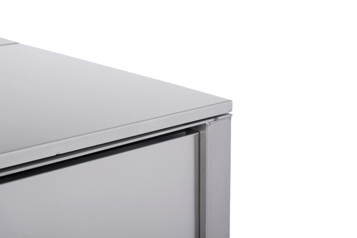 4er Mülltonnenbox Edelstahl Anthrazit für 120 und 240 Liter Tonnen - MultiMax