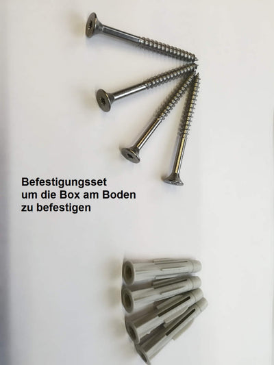 3er Mülltonnenbox Edelstahl Anthrazit für 120 und 240 Liter Tonnen - MultiMax