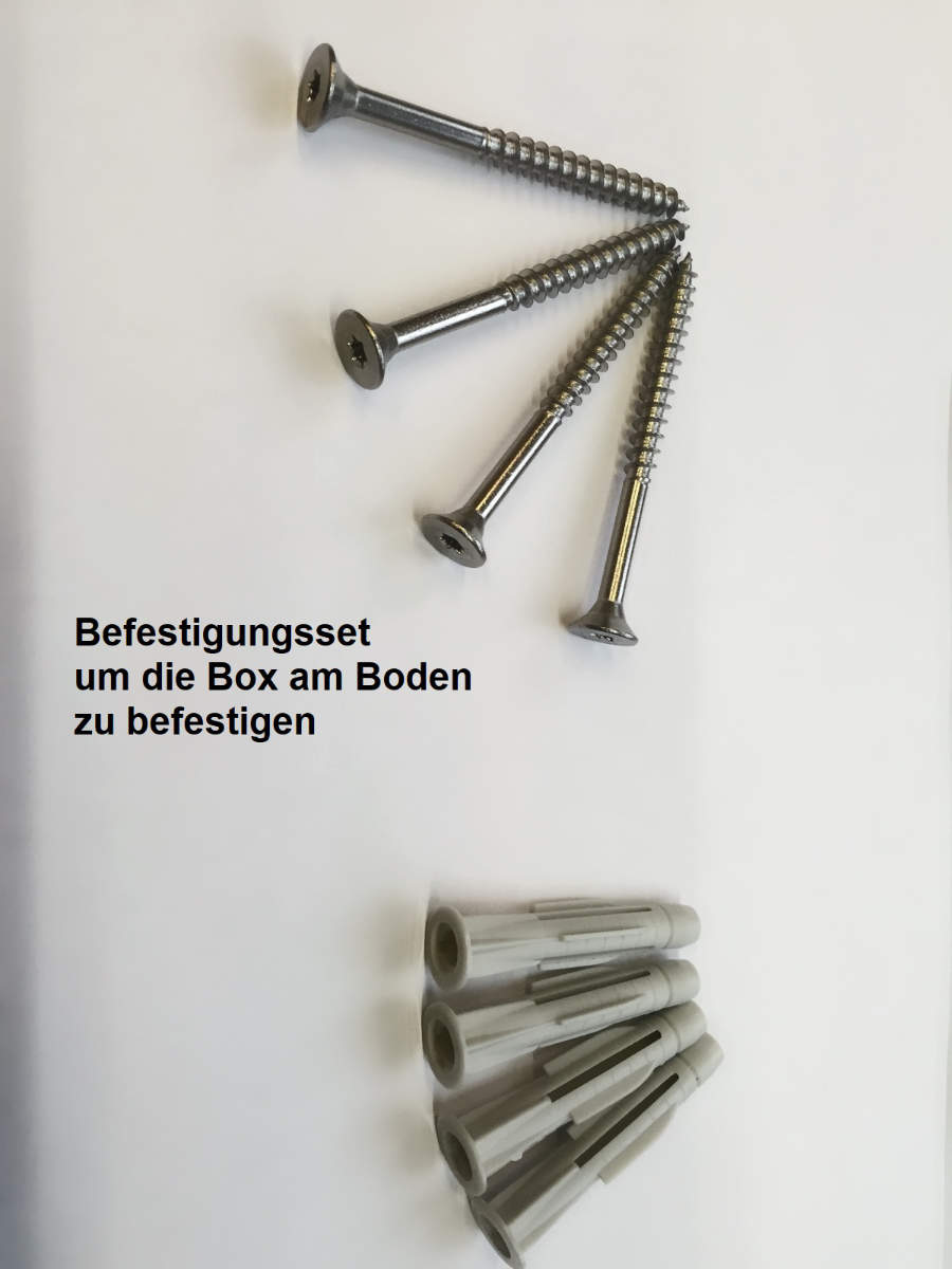 4er Mülltonnenbox Edelstahl Anthrazit für 120 und 240 Liter Tonnen - MultiMax