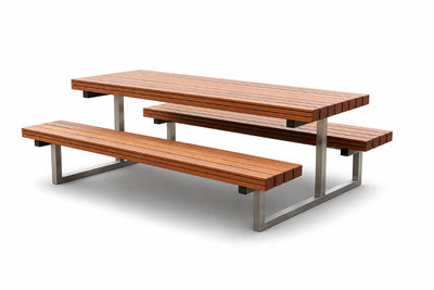 Kinder Picknickbank Edelstahl Holz "Berni"
