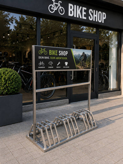 Werbefahrradständer